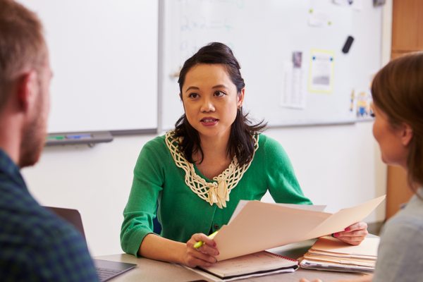 a parent in a cancer hub counselling session
